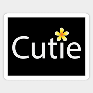 Cutie being cute artsy Sticker